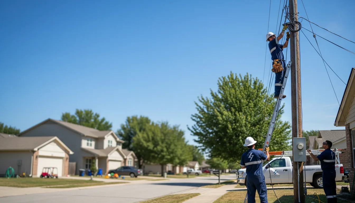 Residential electrician providing installation services in Jamestown, MO